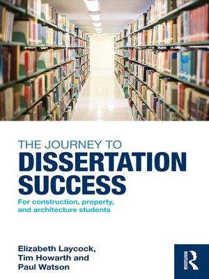 cover image of The Journey to Dissertation Success